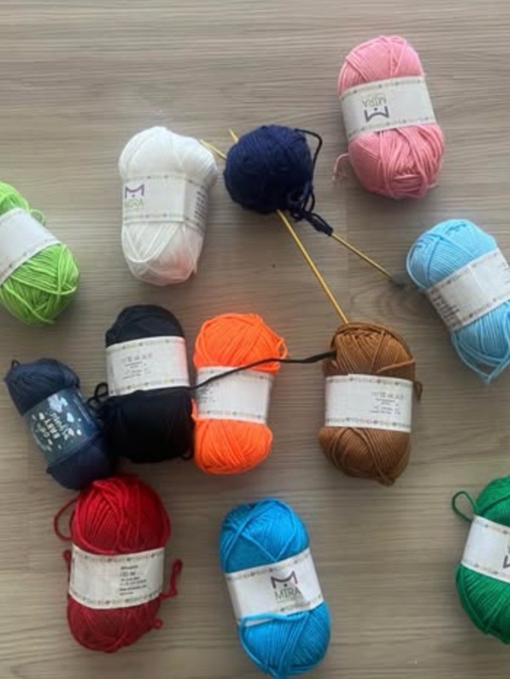 Assorted Yarn Skeins - Multicolor Pack